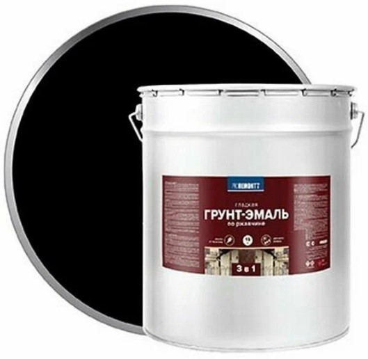 картинка Грунт-эмаль 3 в 1 PROREMONTT черная 15 кг от магазина Альфа Плейс